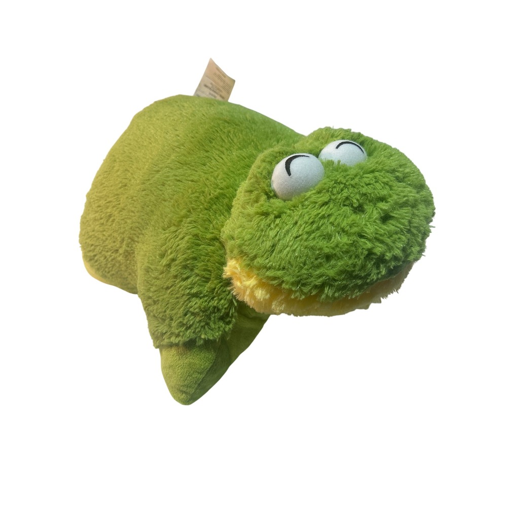 Pillow Pets Green Frog Plush Stuffed Animal Travel Pillow 18 in 2010